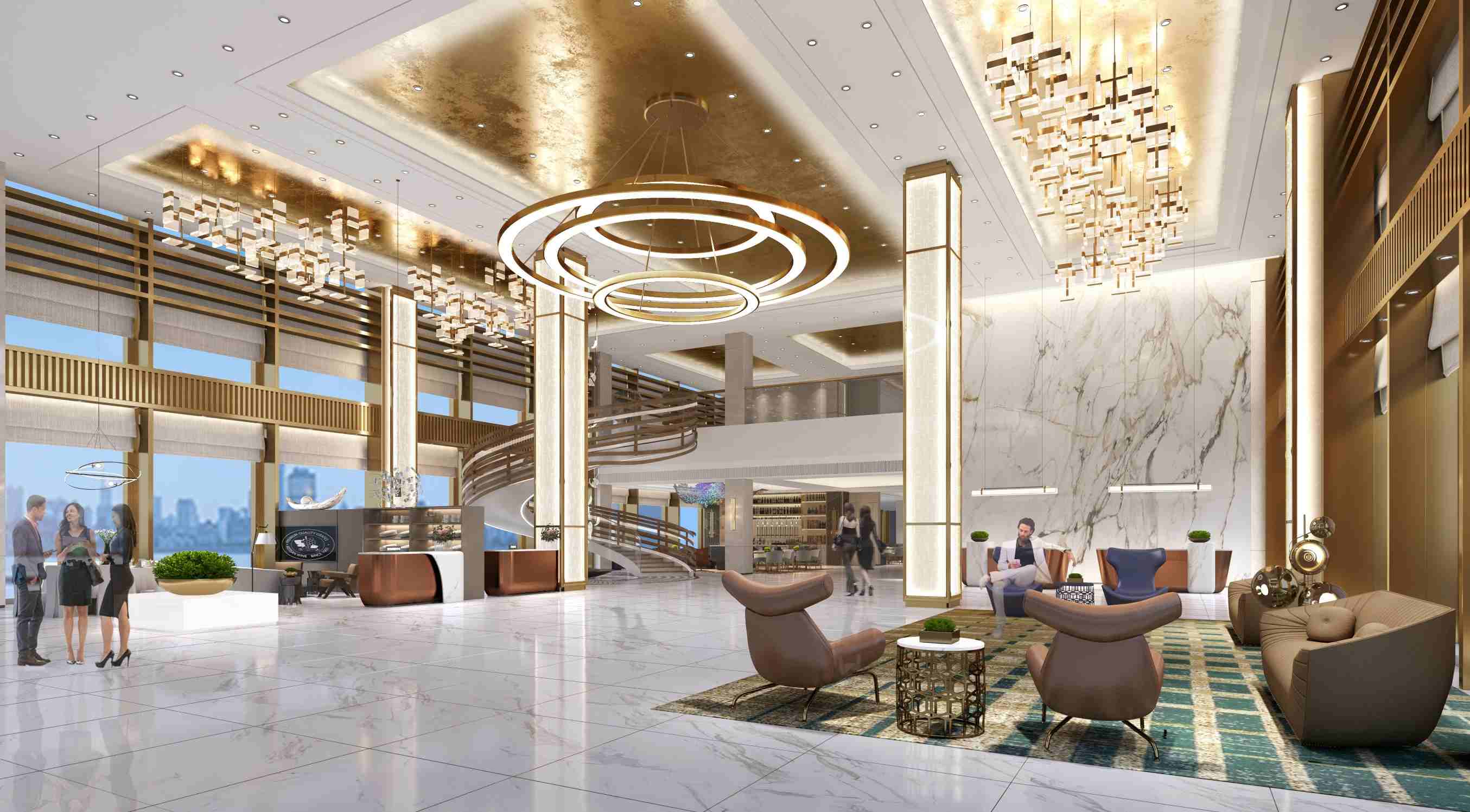 甘肅臨夏鵬悅酒店丨現代設計，大氣清雅